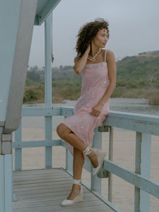 Gardenia Midi Dress in Pink