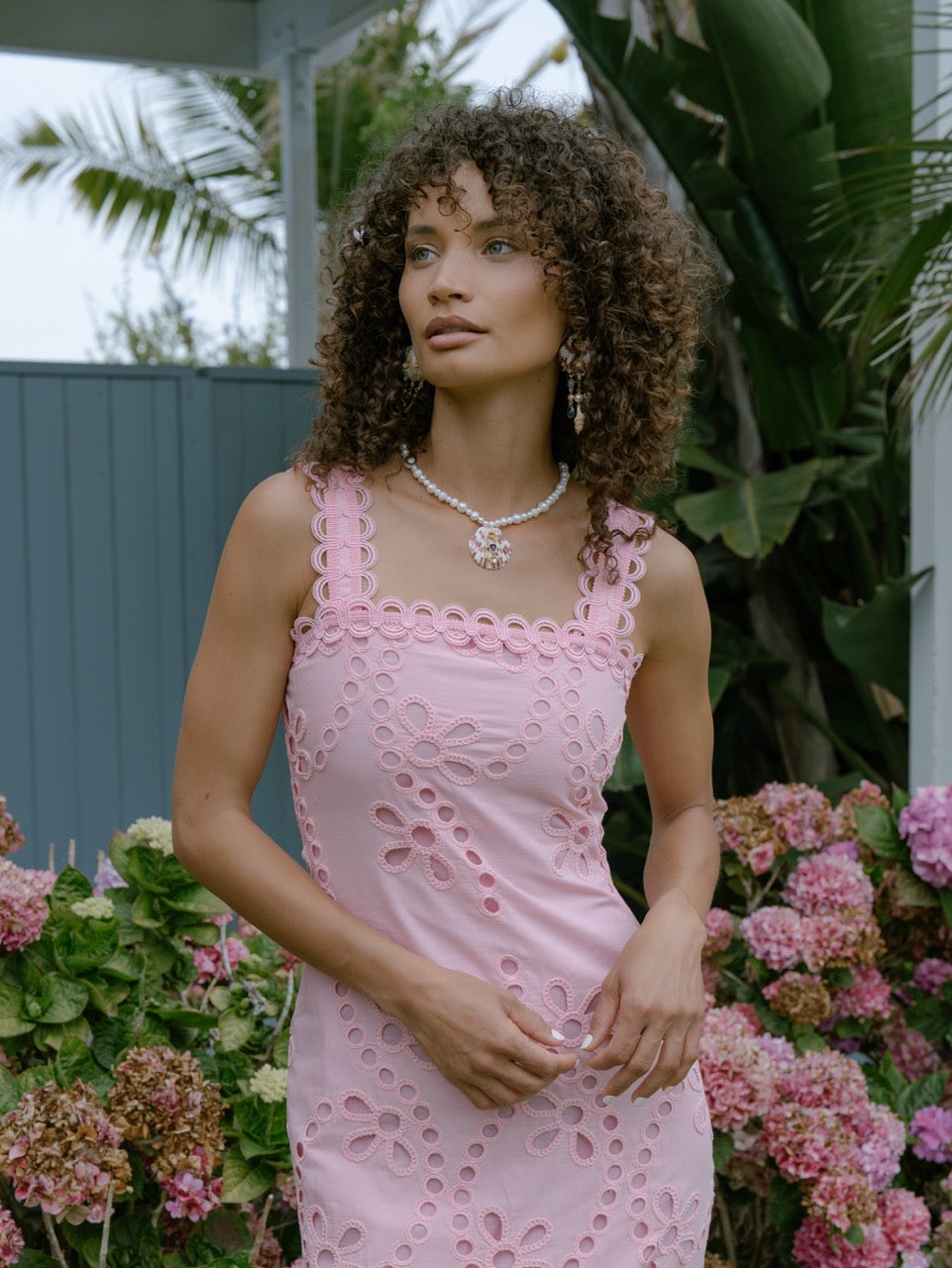 Le Bouquet Maxi Dress in Pink