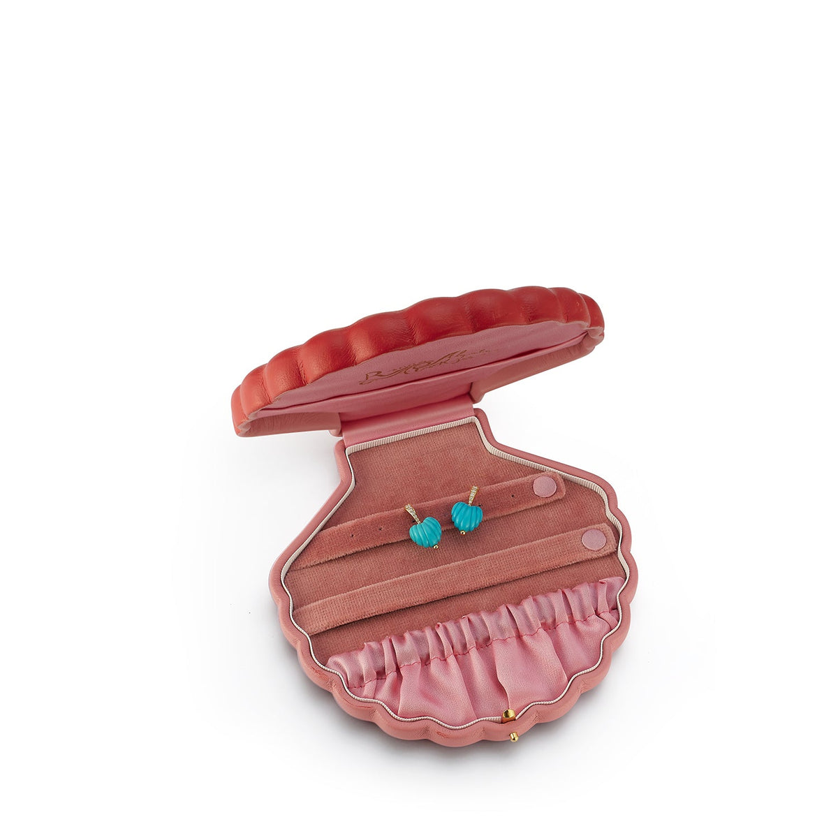 Large Shell Jewelry Storage Box in Pink