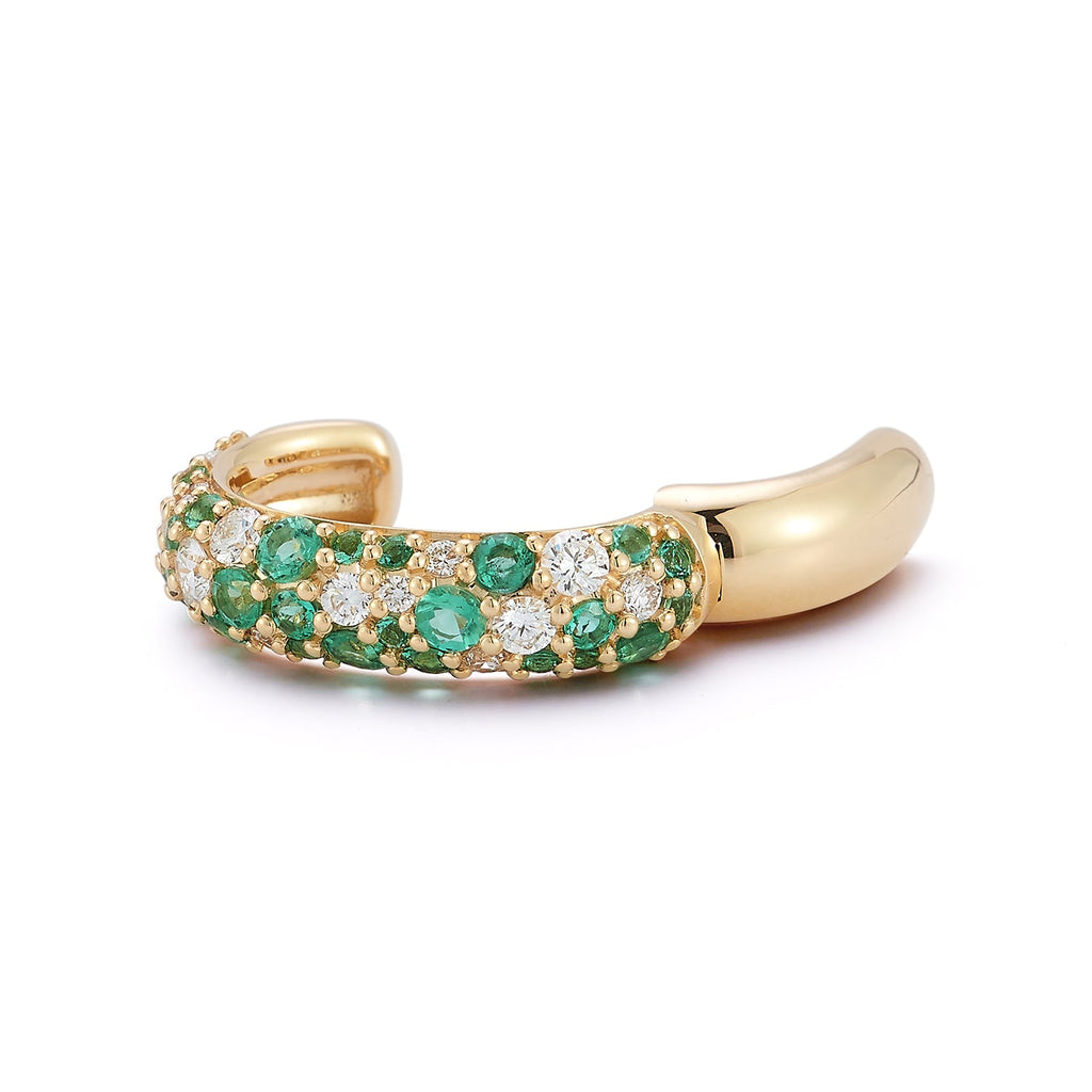 Tidepool Ear Cuff in Emerald