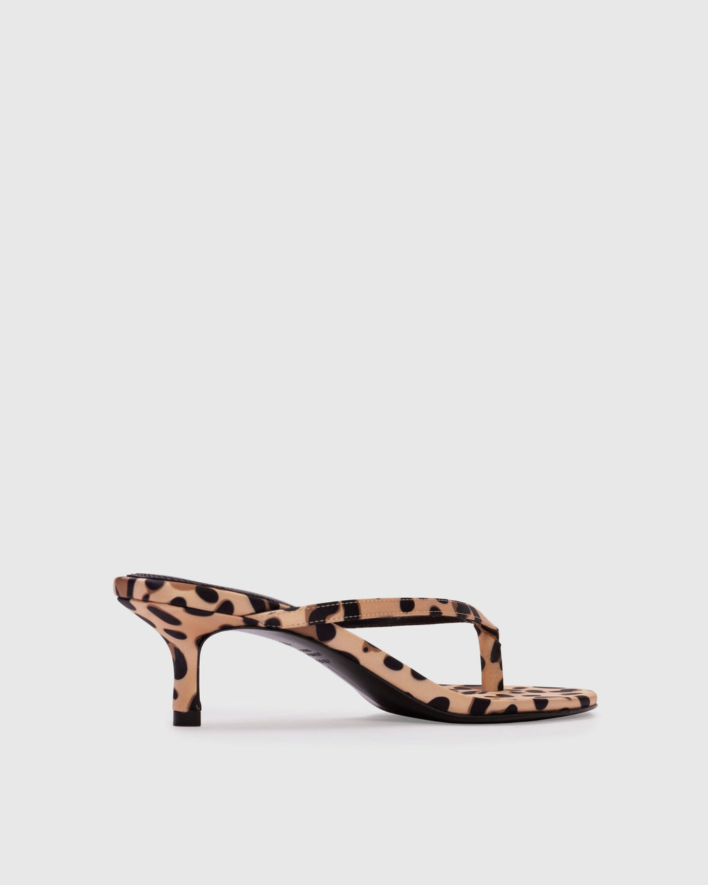Tash 50 Mule in Cheetah Satin