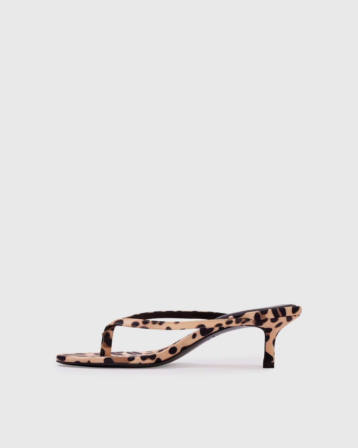 Tash 50 Mule in Cheetah Satin