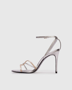 Miley 100 Sandal in Silver/Gold Leather