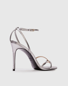 Miley 100 Sandal in Silver/Gold Leather