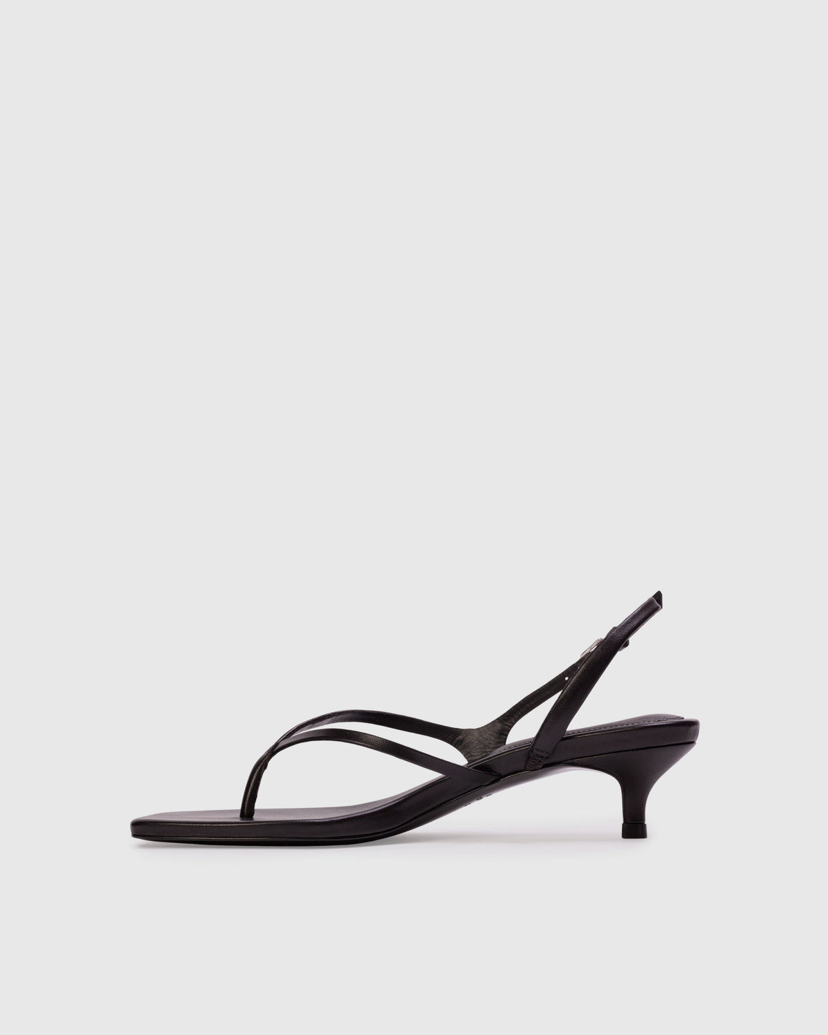Mehak 35 Sandal in Black Leather
