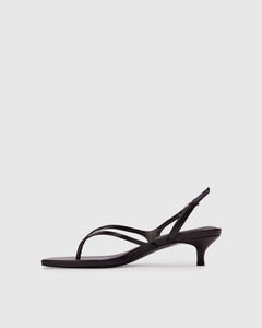 Mehak 35 Sandal in Black Leather