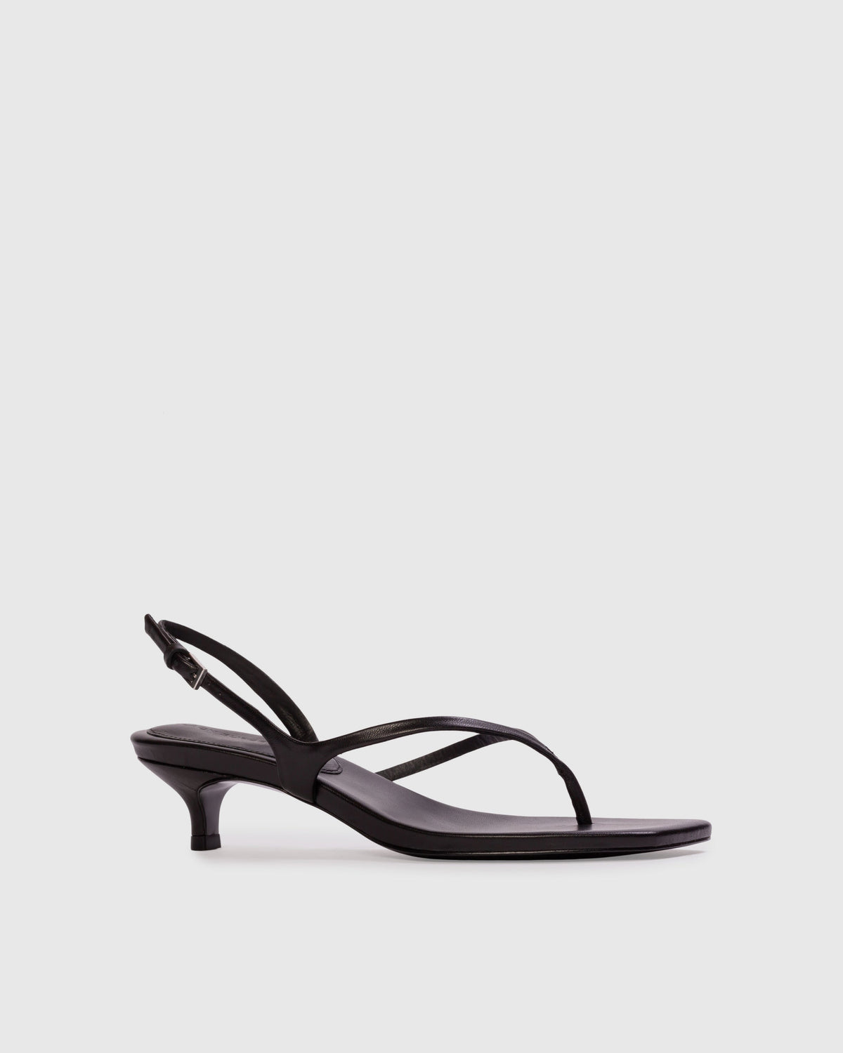 Mehak 35 Sandal in Black Leather