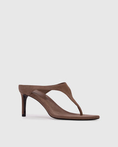 Laurel 65 Mule in Taupe Suede