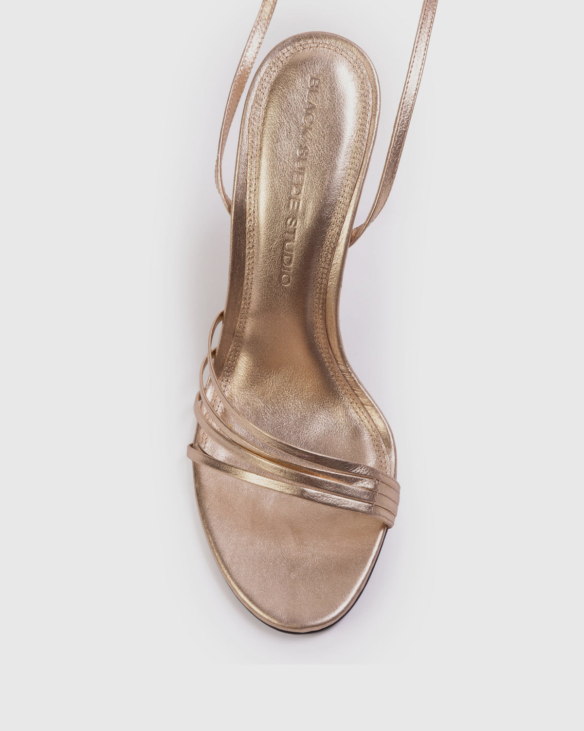 Ella 100 Sandal in Gold Metallic Leather