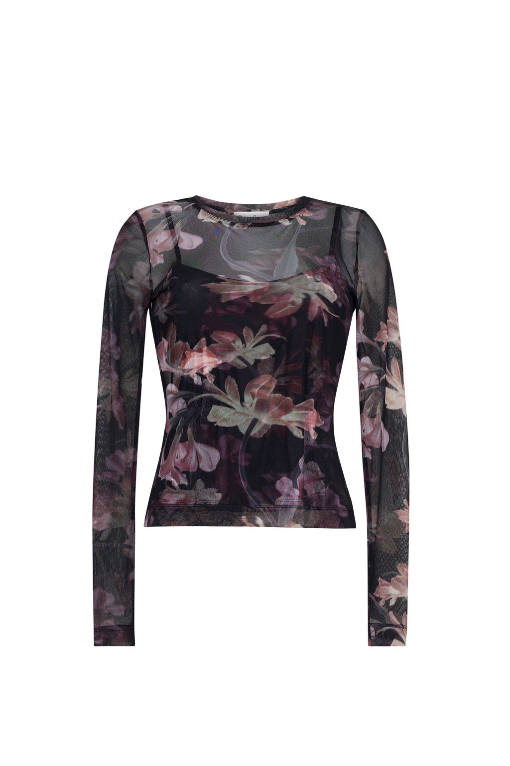 Rafa Top in Elysian Flora Black