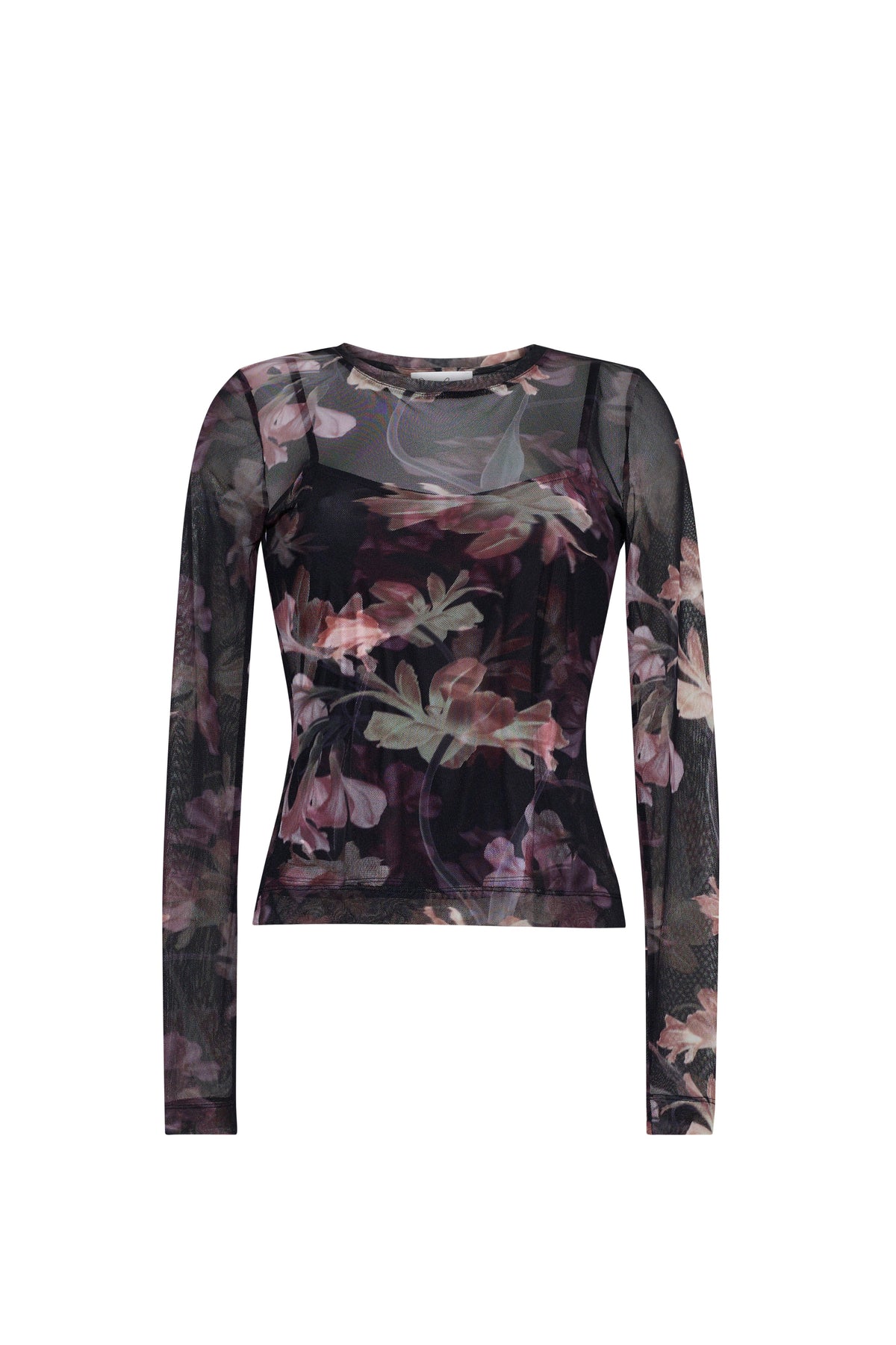 Rafa Top in Elysian Flora Black