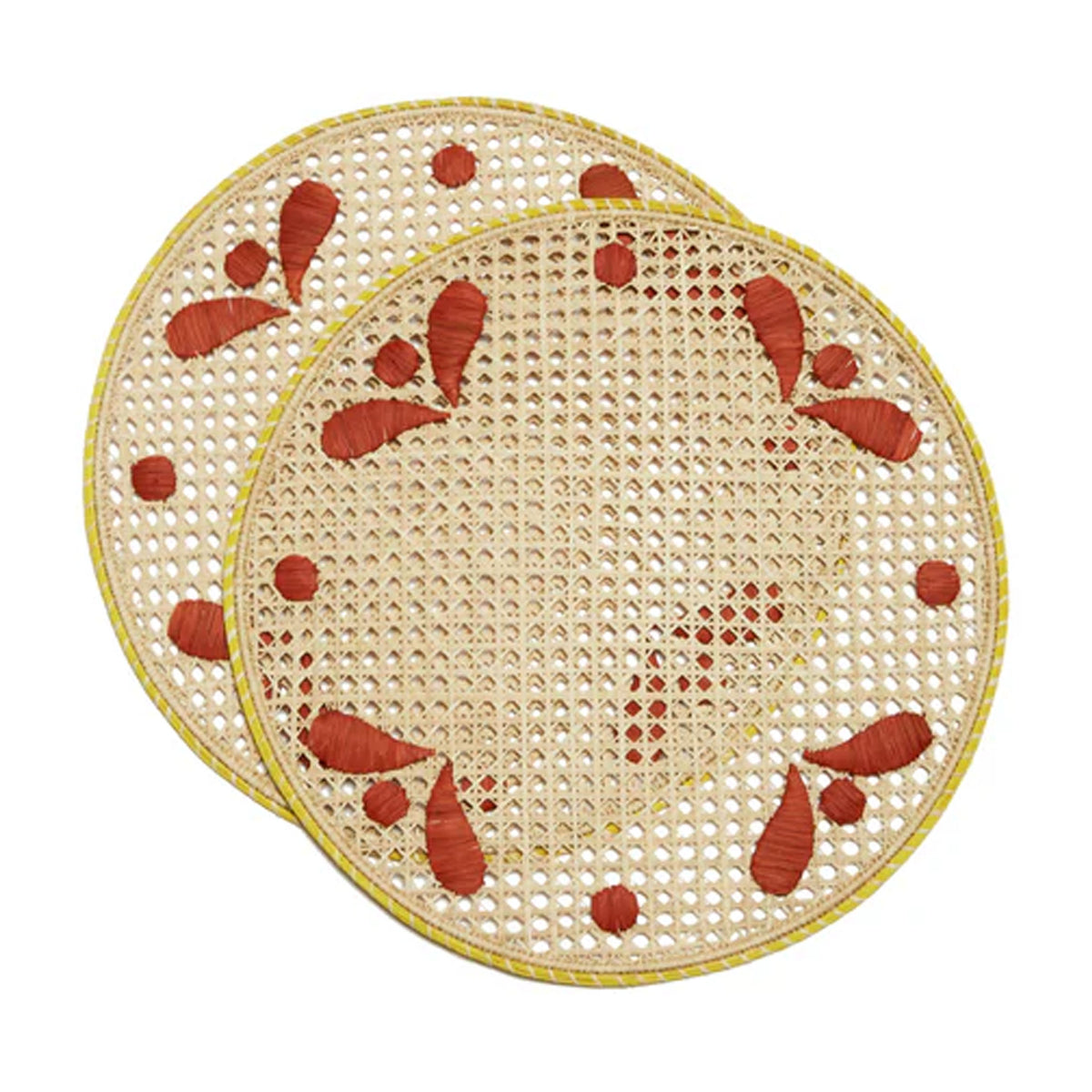 Raffia Placemats in Capri Mattone, Set of 2