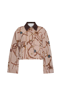 Ruben Jacket in Equestrian Scarf Ginger