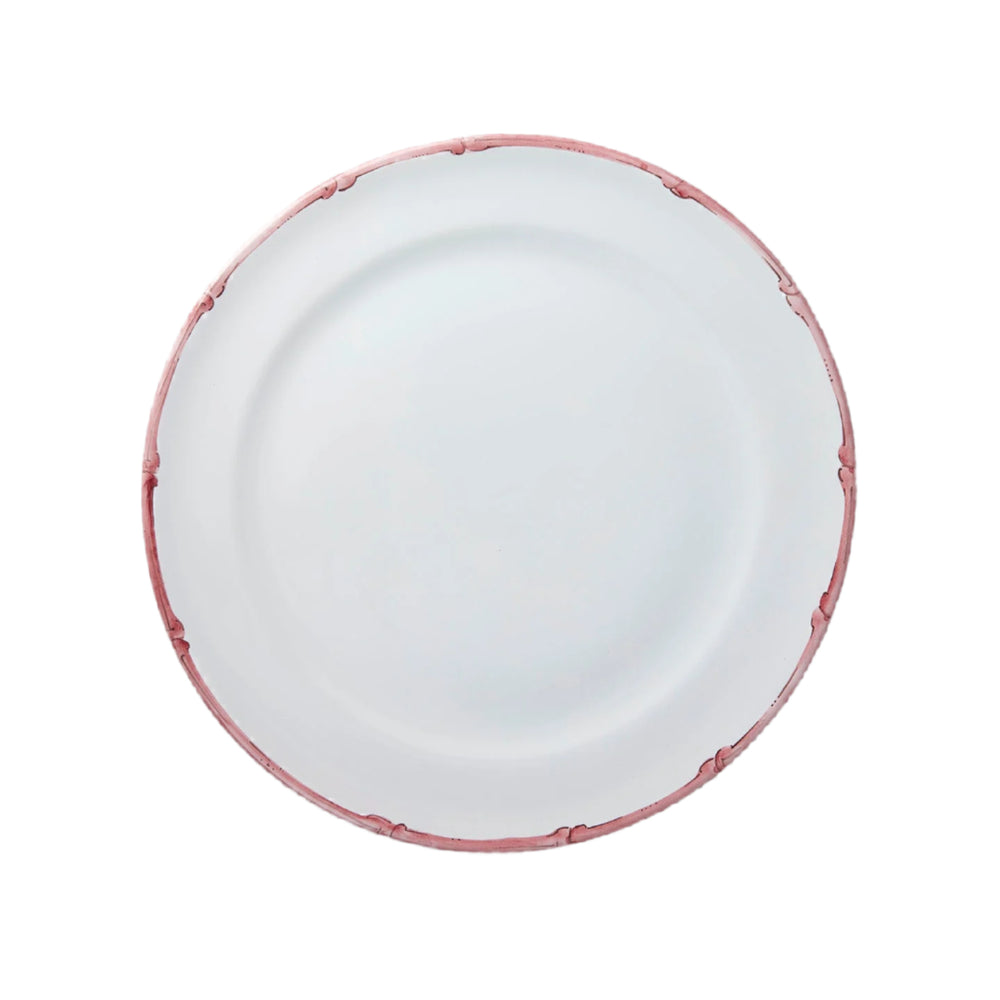 Ramatuelle Bamboo Large Dinner & Charger Plate in Rose