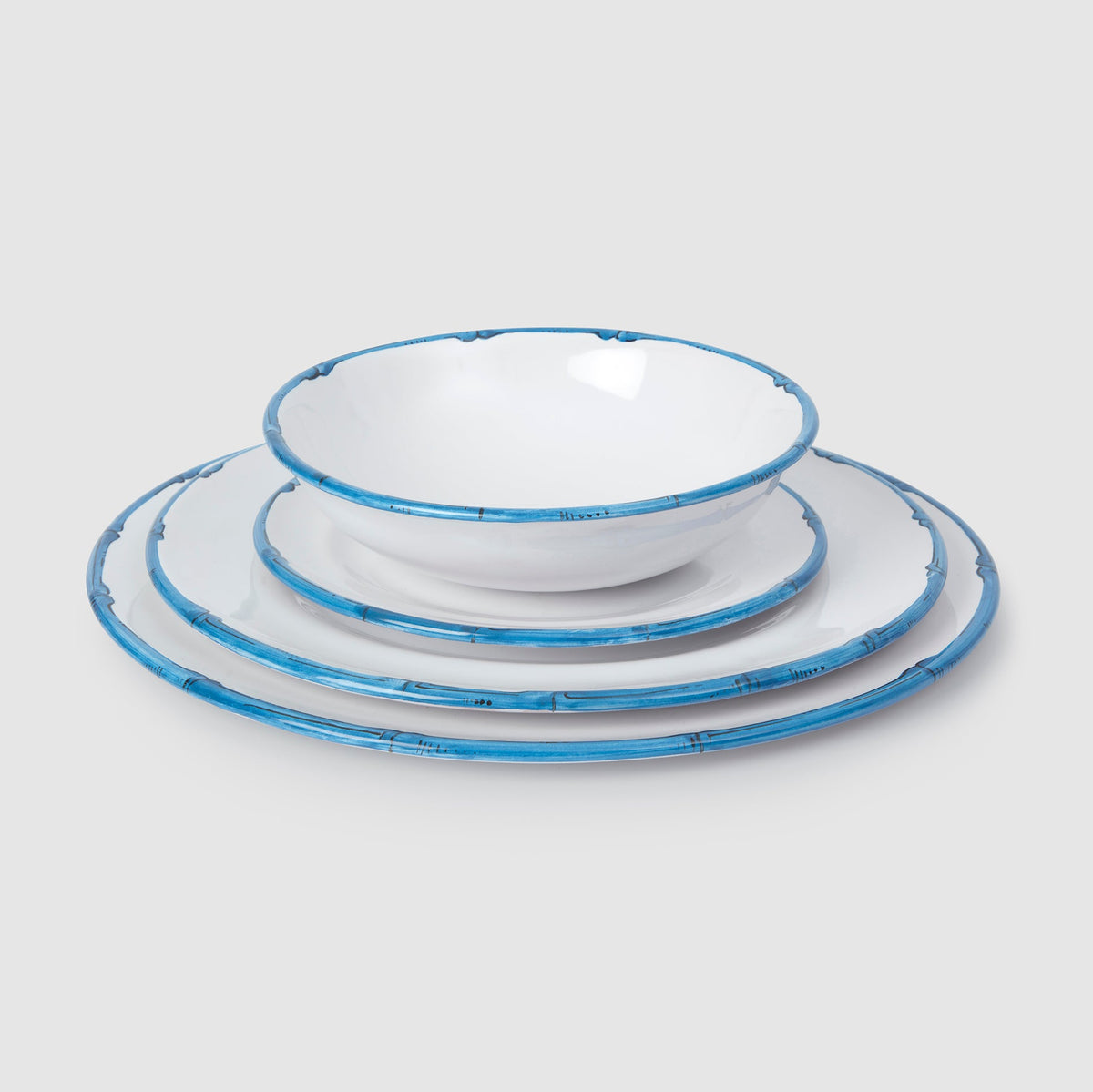 Ramatuelle Bamboo Bowl in Blue
