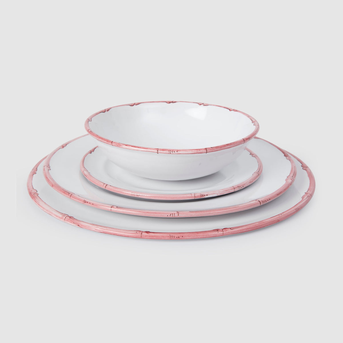 Ramatuelle Bamboo Side Plate in Rose