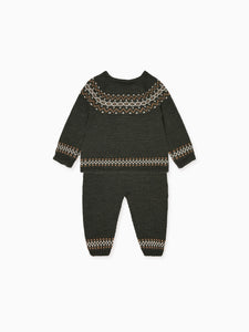 Ramiro Merino Fair Isle Baby Knitted Set
