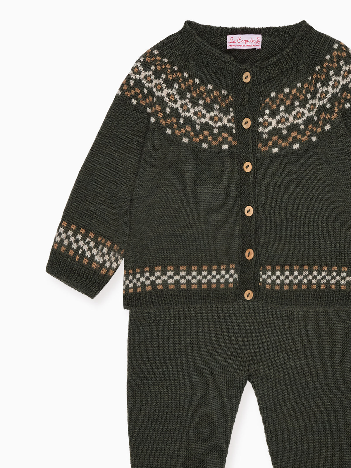Ramiro Merino Fair Isle Baby Knitted Set
