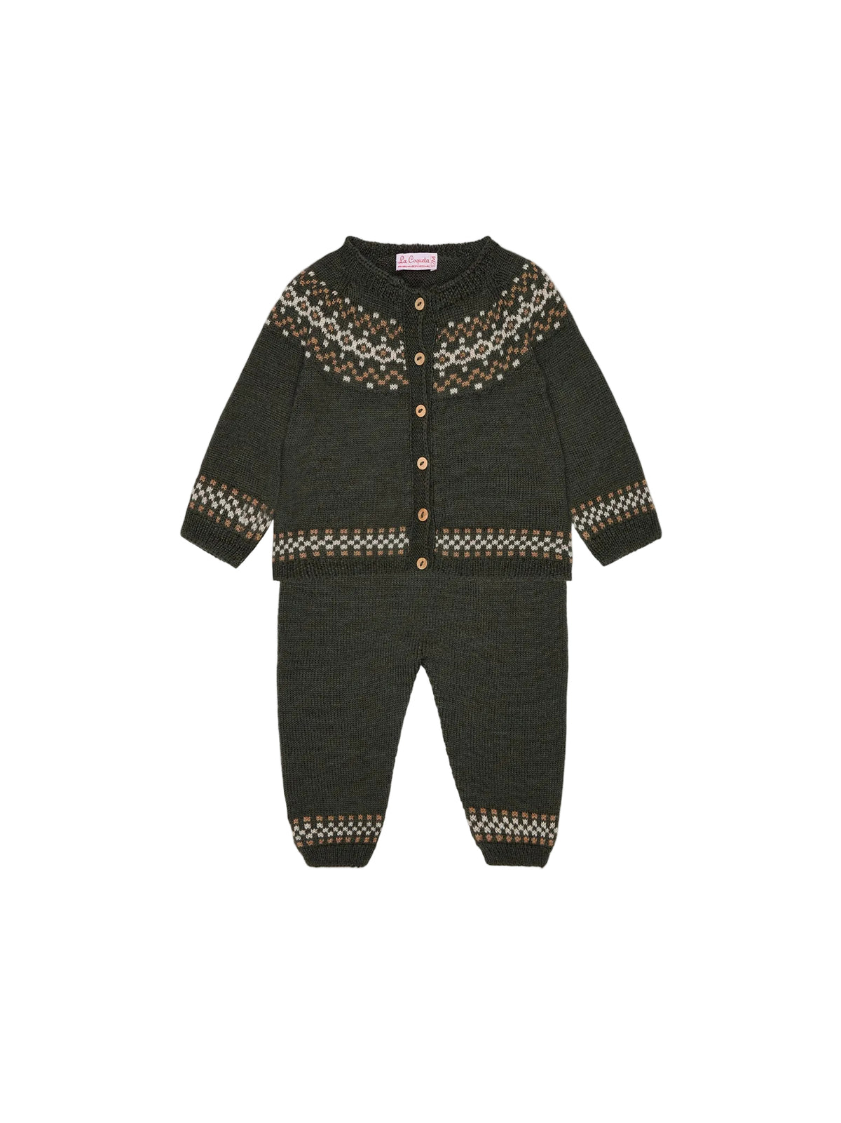 Ramiro Merino Fair Isle Baby Knitted Set