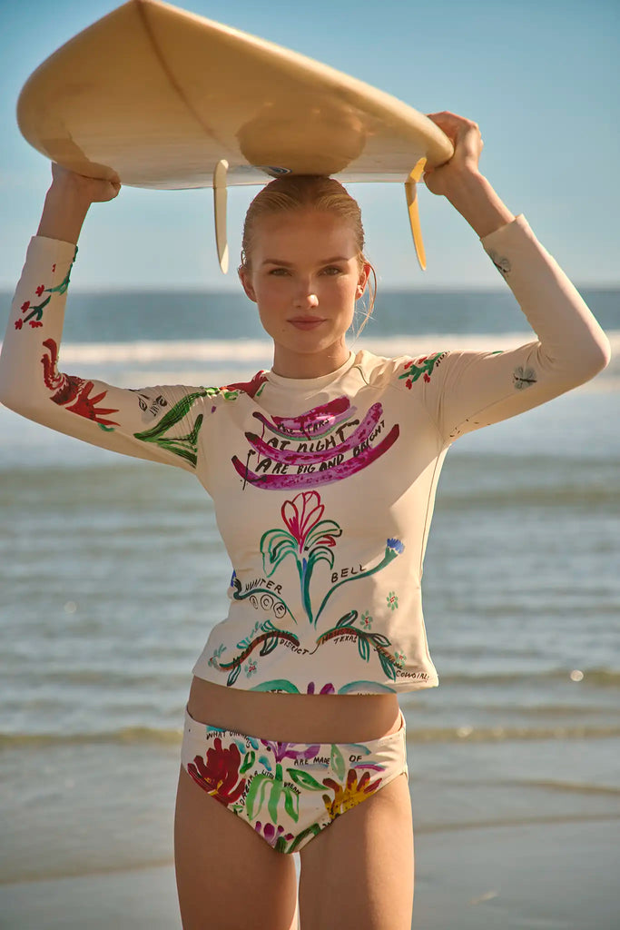 Rashguard Bottom in Anniversary Print