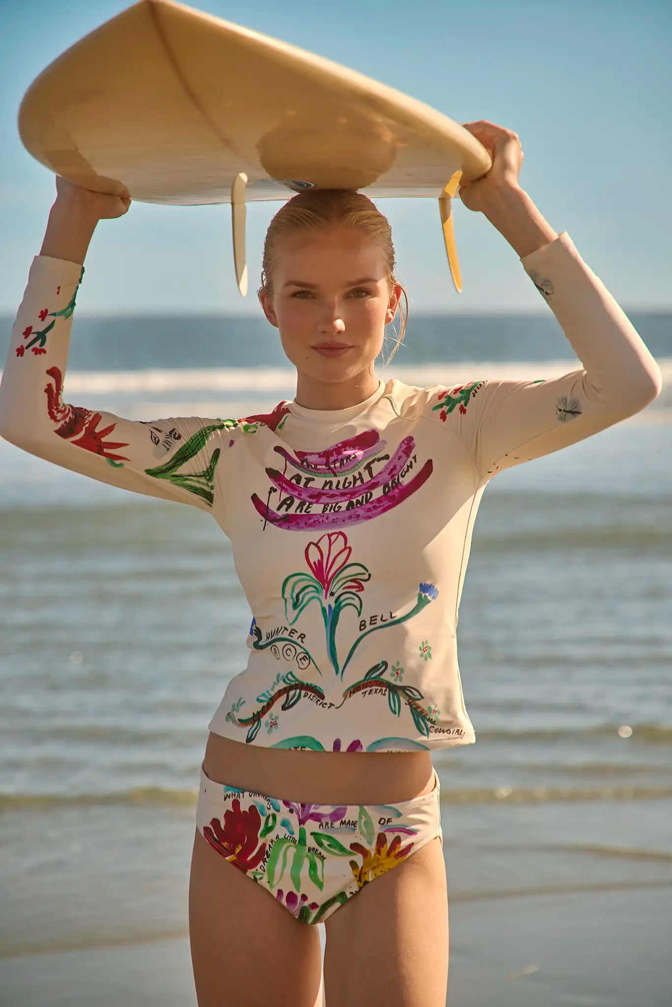 Rashguard Top in Anniversary Print