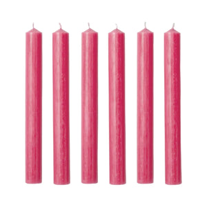 Dinner Candles in Raspberry Pink