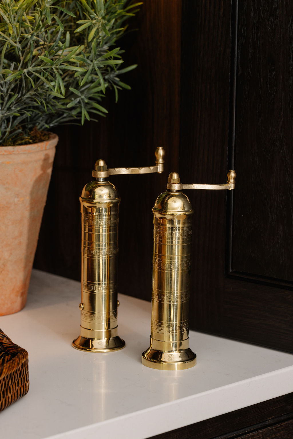 Brass Salt & Pepper Mill Set