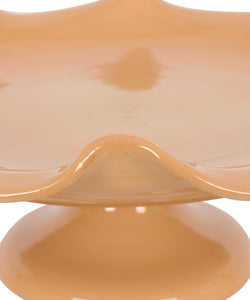 Claudia Wavy Footed Bowl in Terracotta