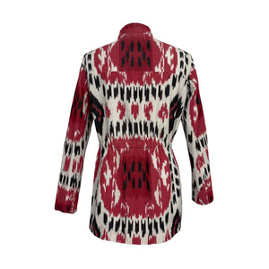 Red Rainbow Ikat Jacket