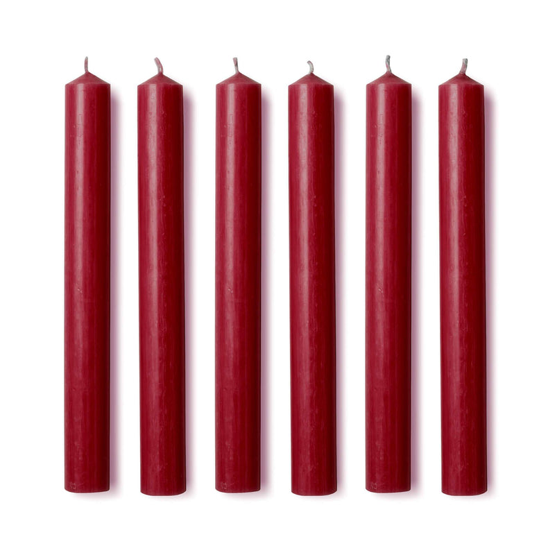 Dinner Candles in Aster Red
