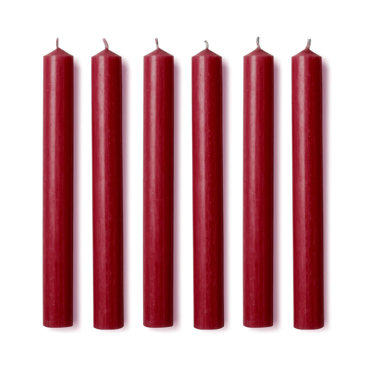 Dinner Candles in Aster Red