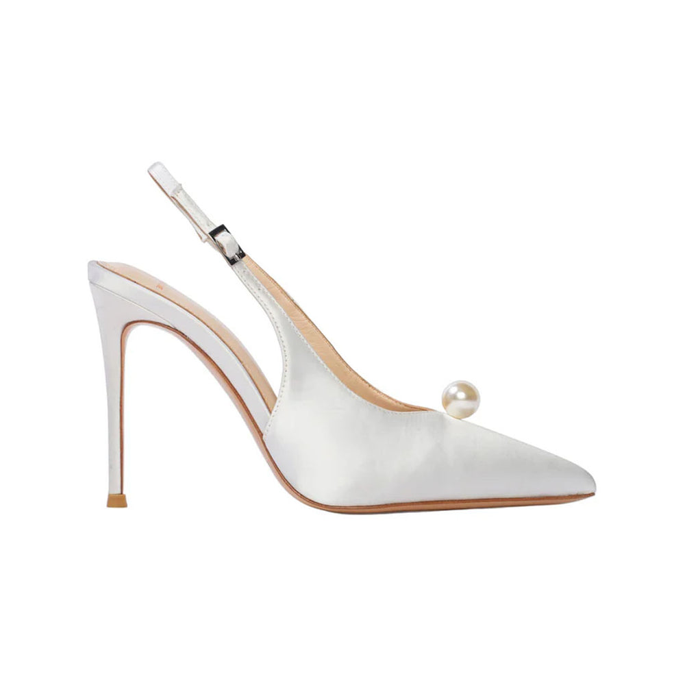 Reina 100 in White & Satin Pearl