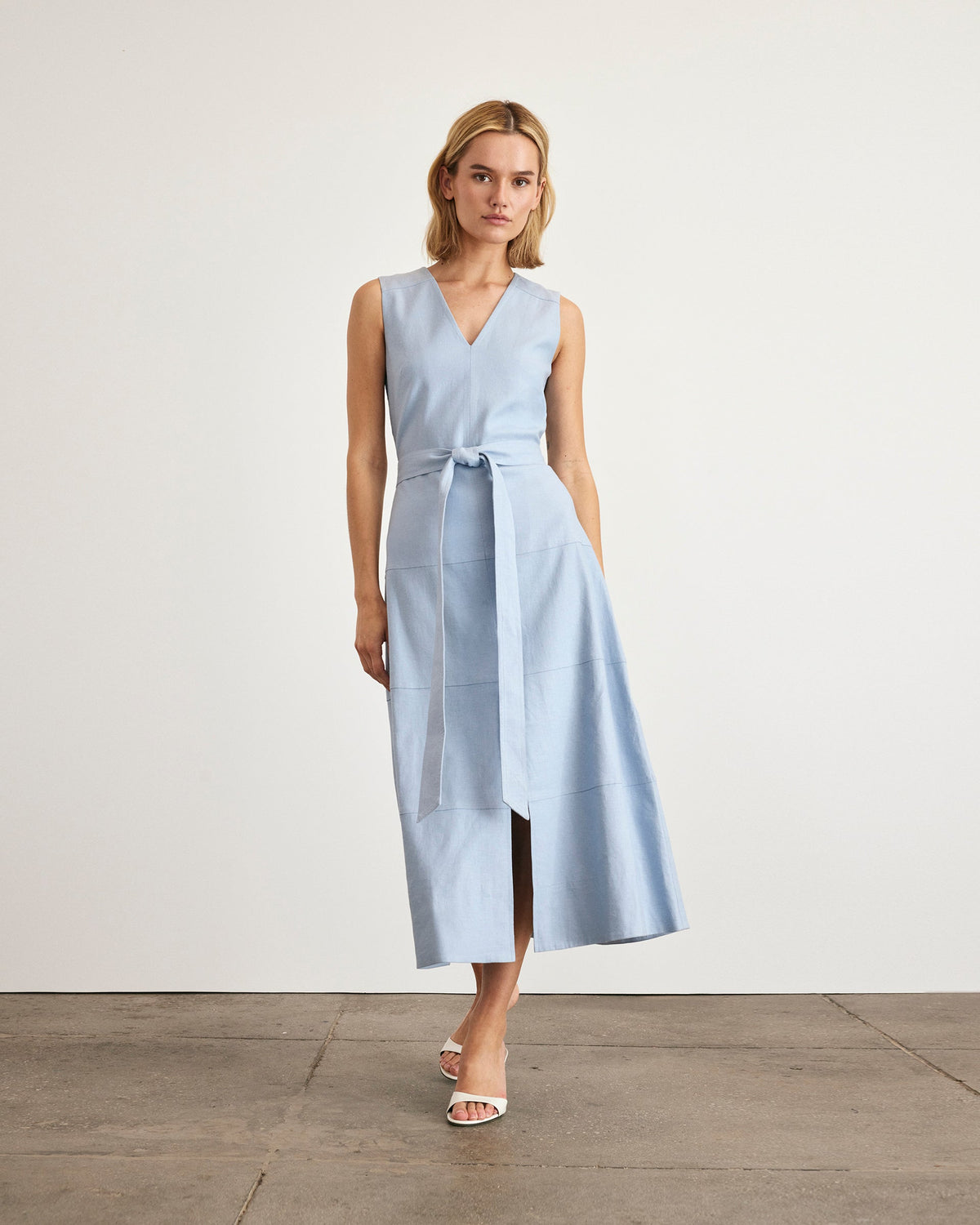 Reinella Dress in Powder Blue