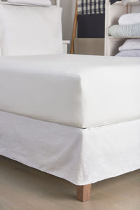 Gray Relaxed Percale Fitted Sheet
