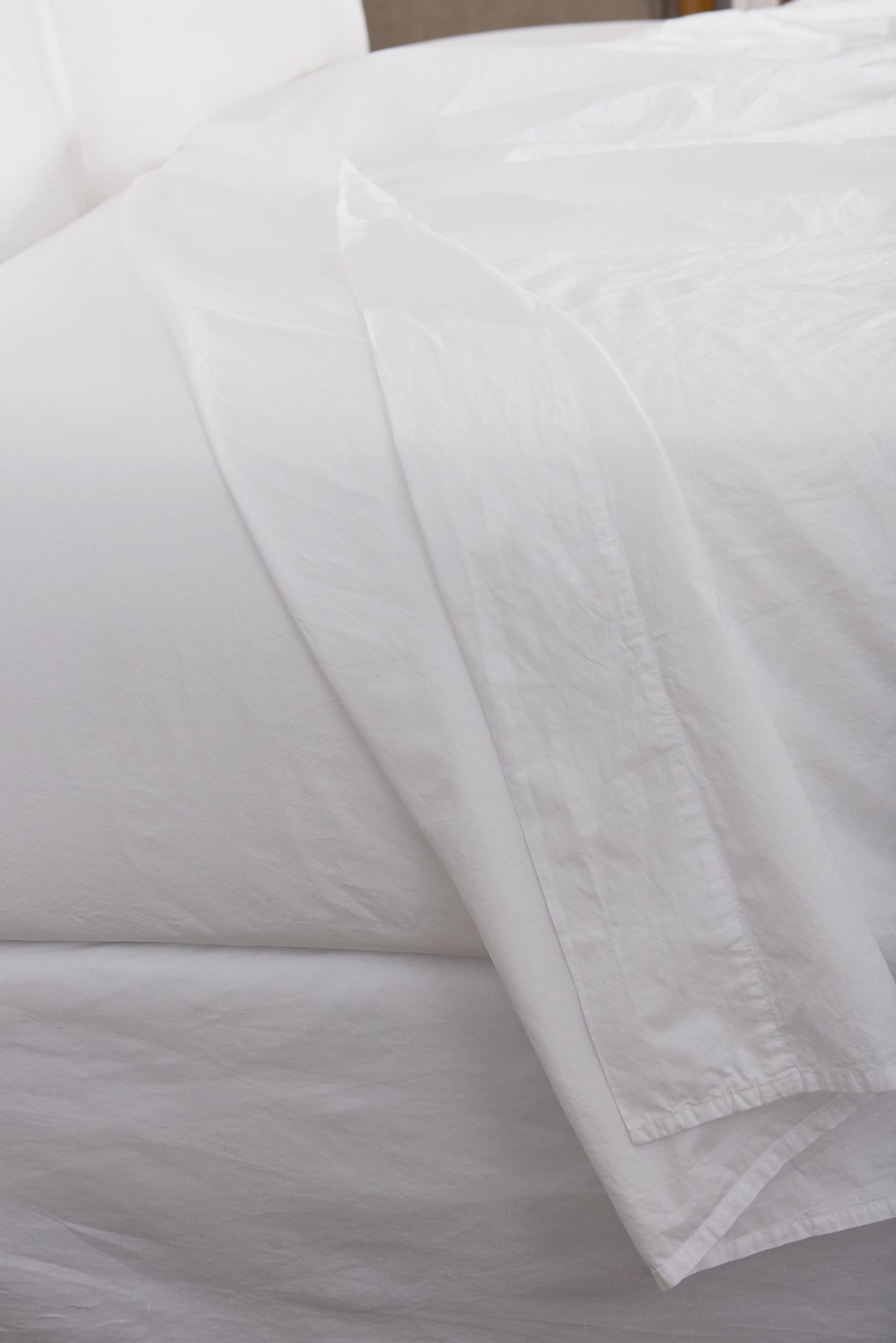 Gray Relaxed Percale Flat Sheet