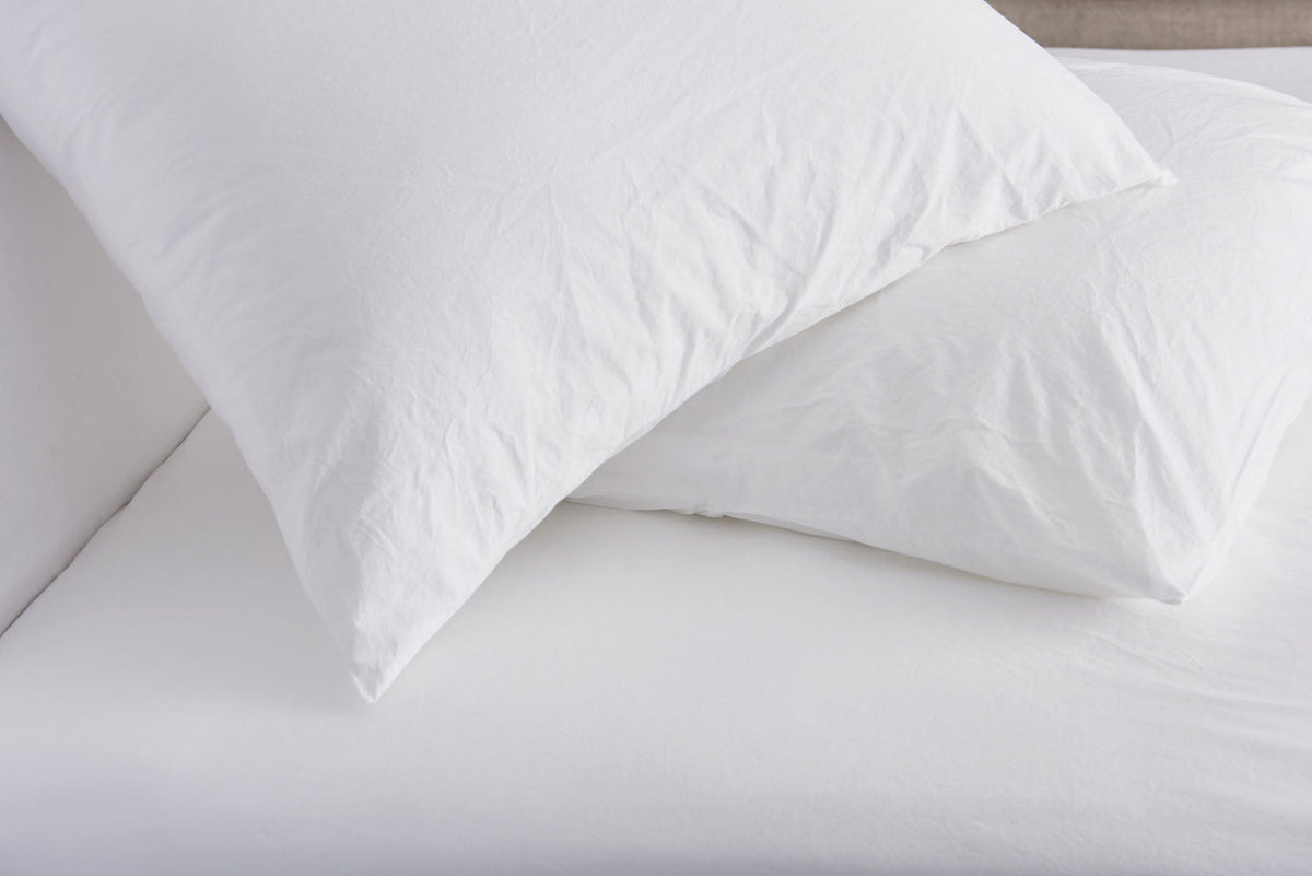 Light Gray Relaxed Percale Sham (Pair)