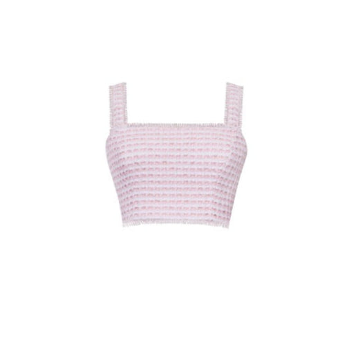 The Remington Top in Pink & White