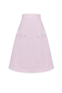 The Hess Skirt in Pink & White