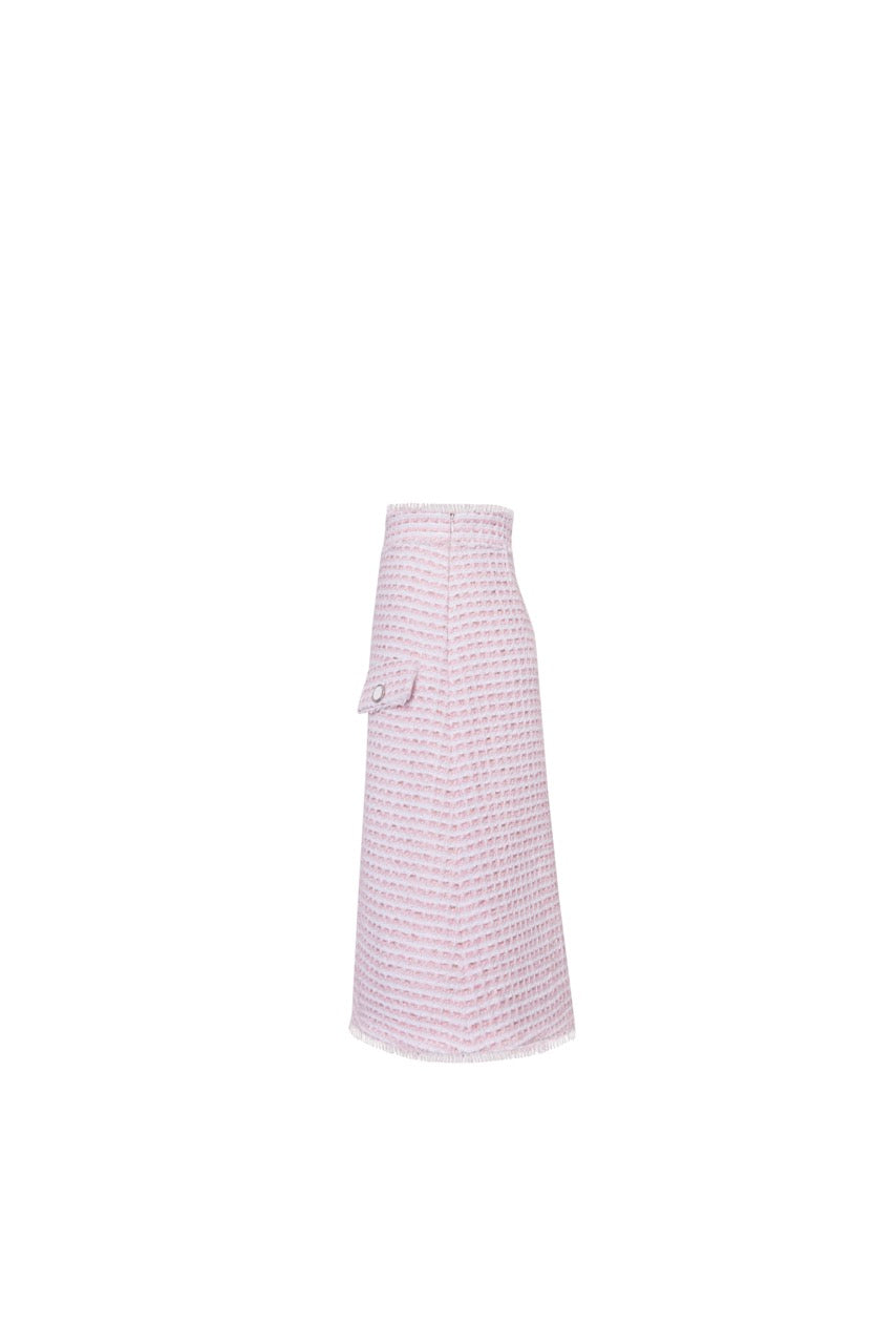 The Hess Skirt in Pink & White