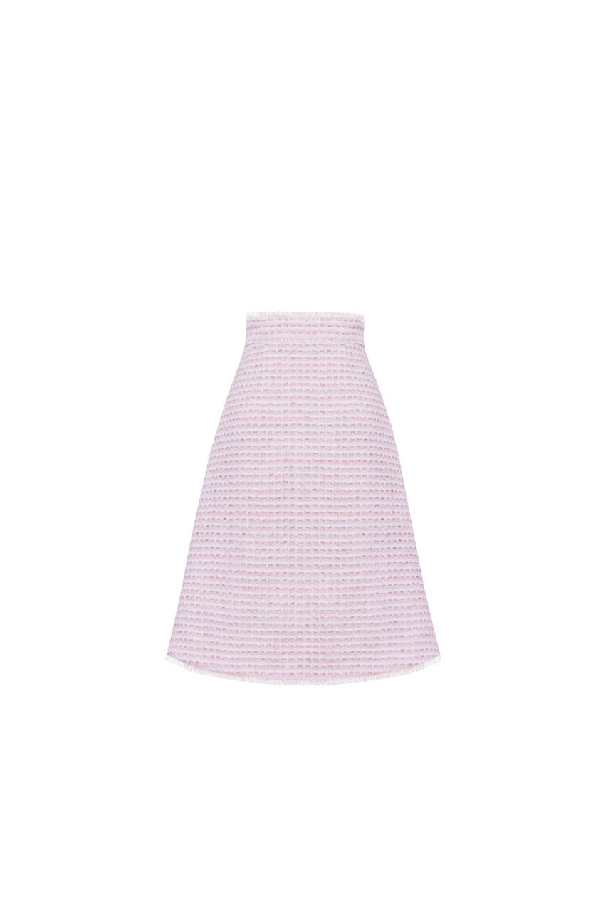 The Hess Skirt in Pink & White