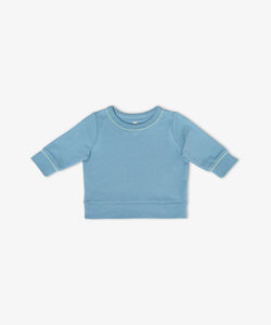 Remy Baby Sweatshirt in Dusty Blue
