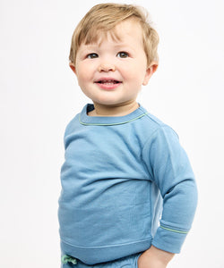 Remy Baby Sweatshirt in Dusty Blue