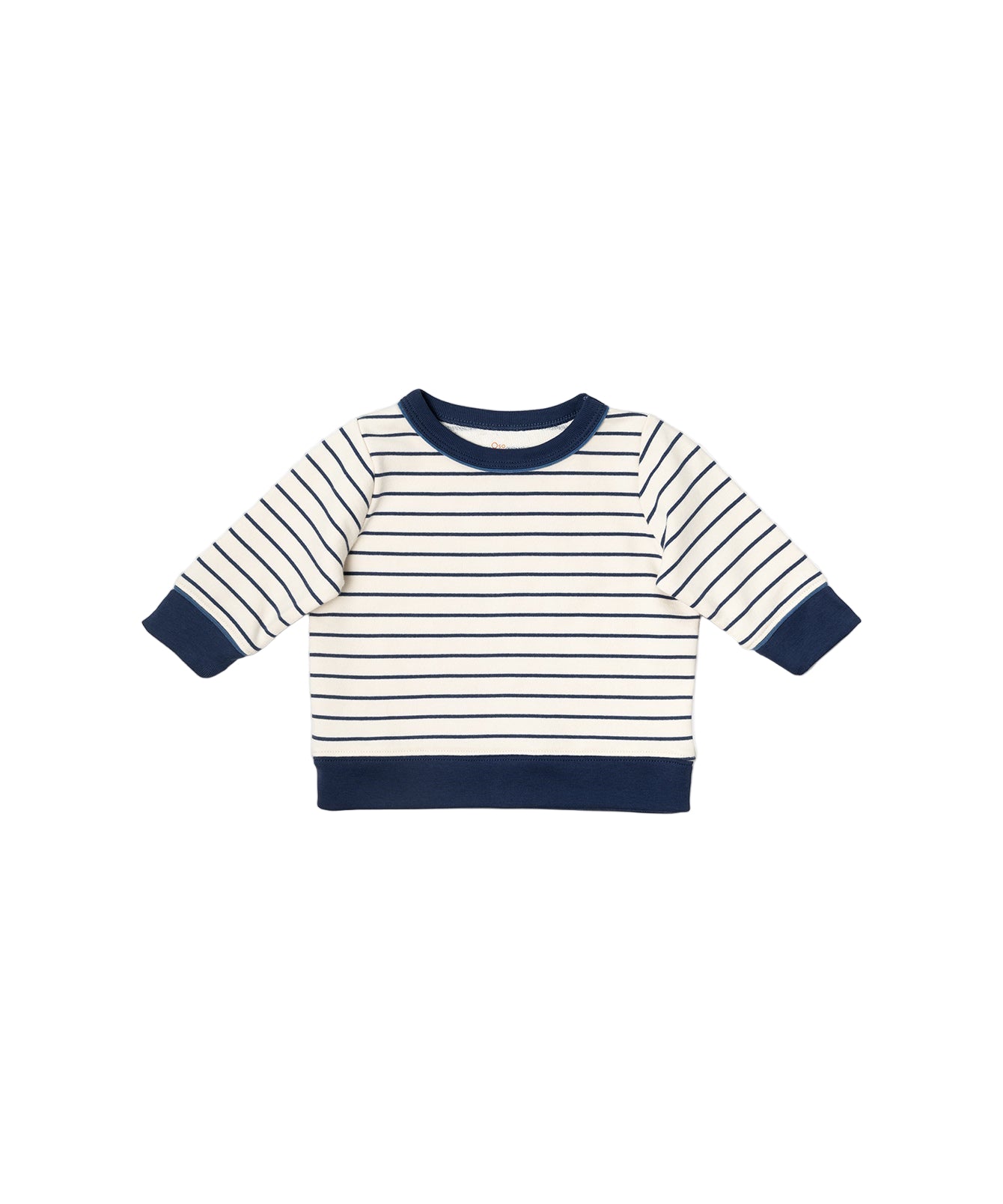 Remy Baby Sweatshirt in Navy French Stripe