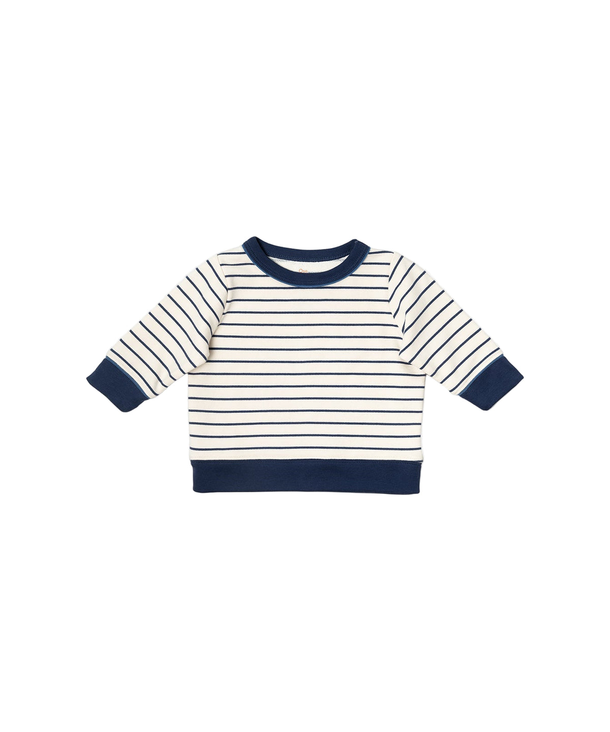 Remy Baby Sweatshirt in Navy French Stripe