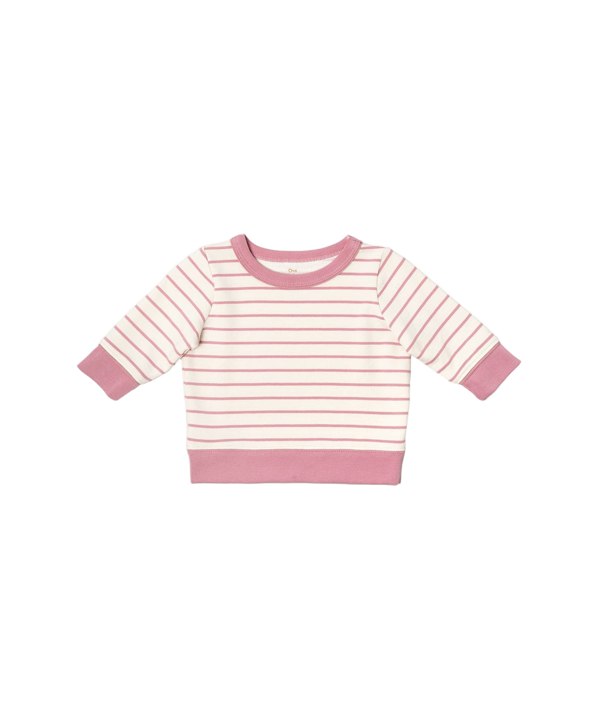Remy Baby Sweatshirt in Rose French Stripe