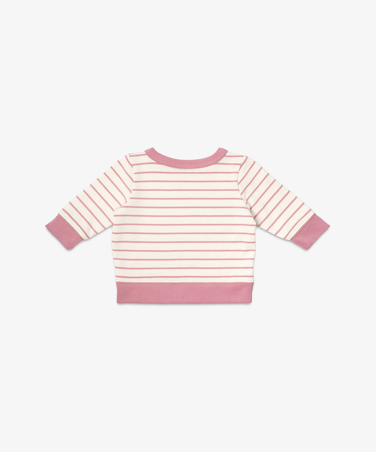 Remy Baby Sweatshirt in Rose French Stripe