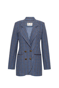 Remy Blazer in Edmound Plaid Blue