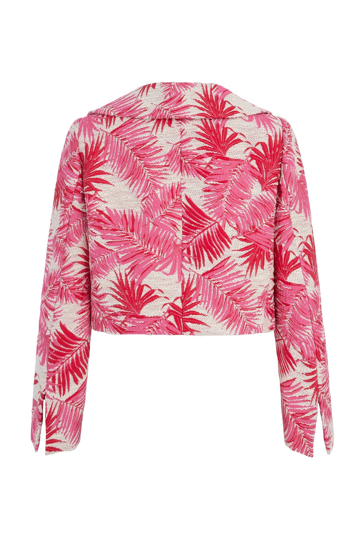 Remy Cropped Jacket Palm Jacquard