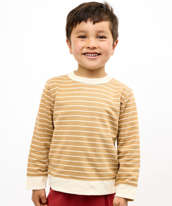 Remy Sweatshirt in Camel French Stripe