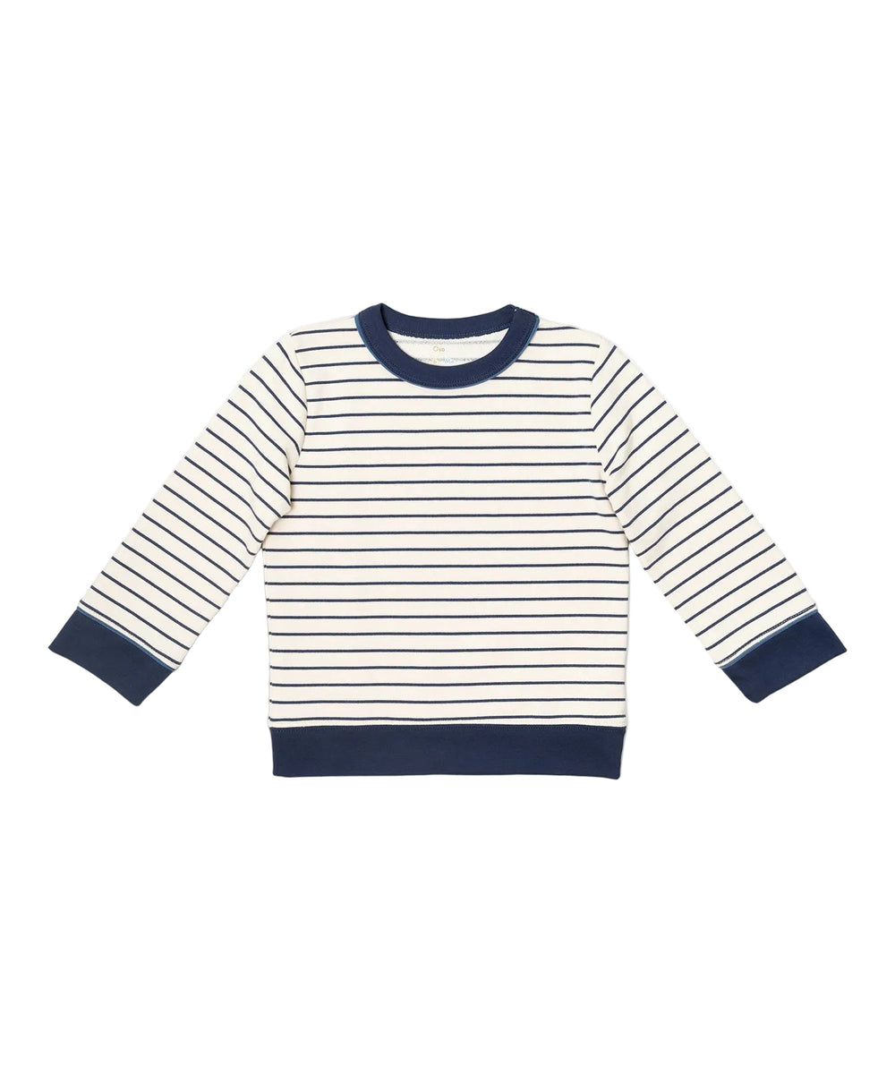 Remy Sweatshirt in Navy French Stripe